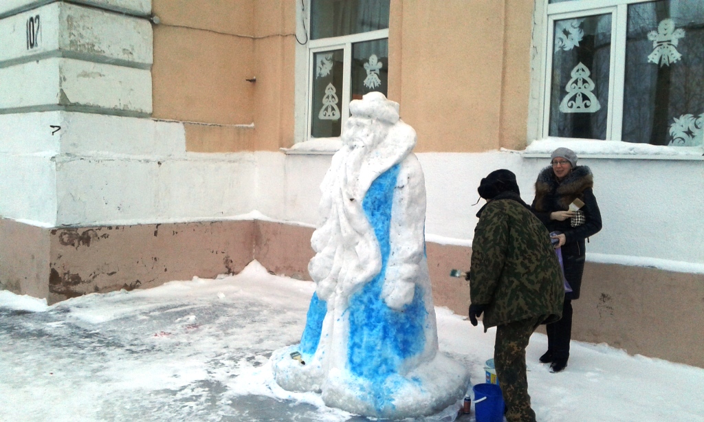 Снежный городок в Лесосибирске